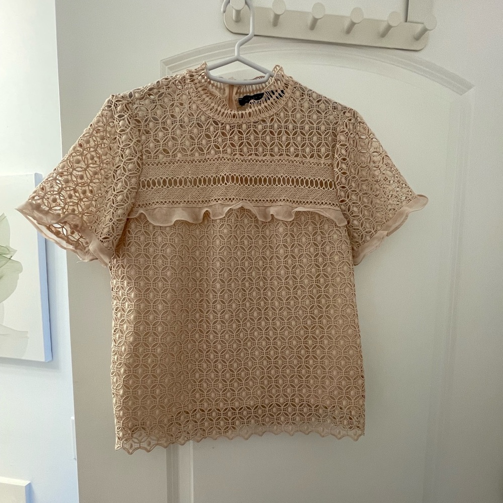 ZARA blouse, pale pink, side medium